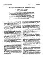 The Structure of Psychological Well-Being Revisited