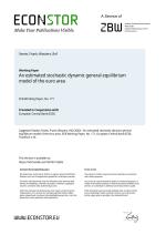 An estimated stochastic dynamic general equilibrium model of the euro area