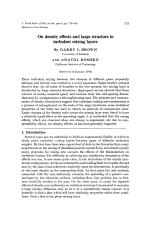 On density effects and large structure in turbulent mixing layers