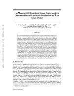 nnMamba: 3D Biomedical Image Segmentation, Classification and Landmark Detection with State Space Model