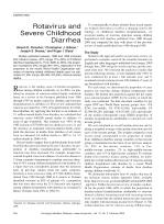 Rotavirus and Severe Childhood Diarrhea