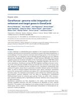 GeneHancer: genome-wide integration of enhancers and target genes in GeneCards