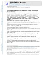 Genetic and Epigenetic Fine-Mapping of Causal Autoimmune Disease Variants
