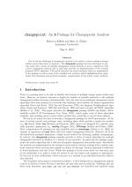 changepoint: An R Package for Changepoint Analysis