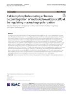 Calcium phosphate coating enhances osteointegration of melt electrowritten scaffold by regulating macrophage polarization