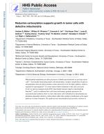 Reductive carboxylation supports growth in tumor cells with defective mitochondria