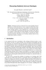 Measuring Similarity between Ontologies