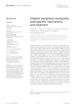 Diabetic peripheral neuropathy: pathogenetic mechanisms and treatment