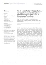 Plant-mediated synthesis of silver nanoparticles: unlocking their pharmacological potential—a comprehensive review