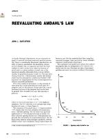 REEVALUATING AMDAHL'S LAW