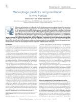 Macrophage plasticity and polarization: in vivo veritas