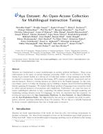 Aya Dataset: An Open-Access Collection for Multilingual Instruction Tuning