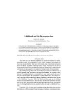 Likelihood and the Bayes procedure