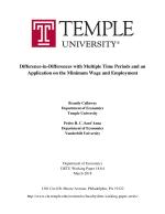 Difference-in-Differences with Multiple Time Periods and an Application on the Minimum Wage and Employment