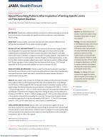 Opioid Prescribing Patterns After Imposition of Setting-Specific Limits on Prescription Duration