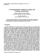 A homogenization method for shape and topology optimization