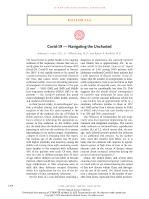 Covid-19 — Navigating the Uncharted