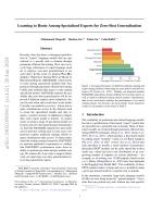 Learning to Route Among Specialized Experts for Zero-Shot Generalization