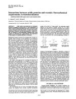 Interactions between acidic proteins and crystals: Stereochemical requirements in biomineralization