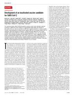 Development of an inactivated vaccine candidate for SARS-CoV-2