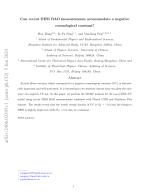 Can recent DESI BAO measurements accommodate a negative cosmological constant?