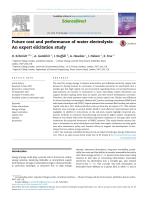 Future cost and performance of water electrolysis: An expert elicitation study
