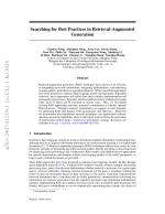 Searching for Best Practices in Retrieval-Augmented Generation