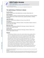 The epidemiology of Parkinson’s disease