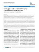 GSVA: gene set variation analysis for microarray and RNA-Seq data