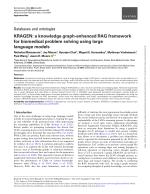 KRAGEN: a knowledge graph-enhanced RAG framework for biomedical problem solving using large language models