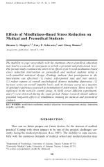Effects of Mindfulness-Based Stress Reduction on Medical and Premedical Students