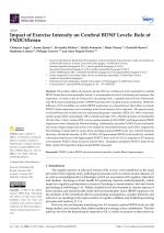 Impact of Exercise Intensity on Cerebral BDNF Levels: Role of FNDC5/Irisin