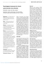 Psychological treatments for chronic post-traumatic stress disorder: Systematic review and meta-analysis