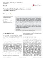 Toward understanding the origin and evolution of cellular organisms