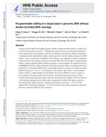 Programmable editing of a target base in genomic DNA without double-stranded DNA cleavage