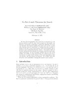 No Free Lunch Theorems for Search