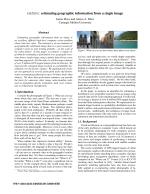IM2GPS: estimating geographic information from a single image