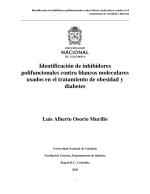 Identificación de inhibidores polifuncionales contra blancos moleculares usados en el tratamiento de obesidad y diabetes