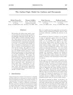 The Author-Topic Model for Authors and Documents