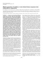Blind separation of auditory event-related brain responses into independent components