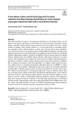 A two-phase cuckoo search based approach for gene selection and deep learning classification of cancer disease using gene expression data with a novel fitness function