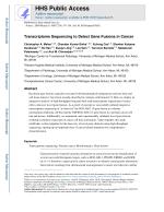 Transcriptome Sequencing to Detect Gene Fusions in Cancer