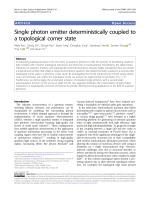Single photon emitter deterministically coupled to a topological corner state