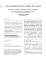 Link-level Measurements from an 802.11b Mesh Network