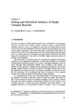 Fitting and Statistical Analysis of Single-Channel Records