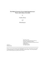 The Political Economy of Government Responsiveness: Theory and Evidence from India