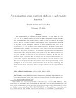 Approximation using scattered shifts of a multivariate function