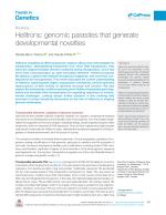 Helitrons: genomic parasites that generate developmental novelties