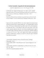 Carbon nanotube composites for thermal management