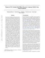 Megatron-LM: Training Multi-Billion Parameter Language Models Using Model Parallelism
